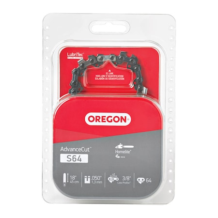 Oregon Oregon AdvanceCut S64 18 in. Chainsaw Chain 64 links S64